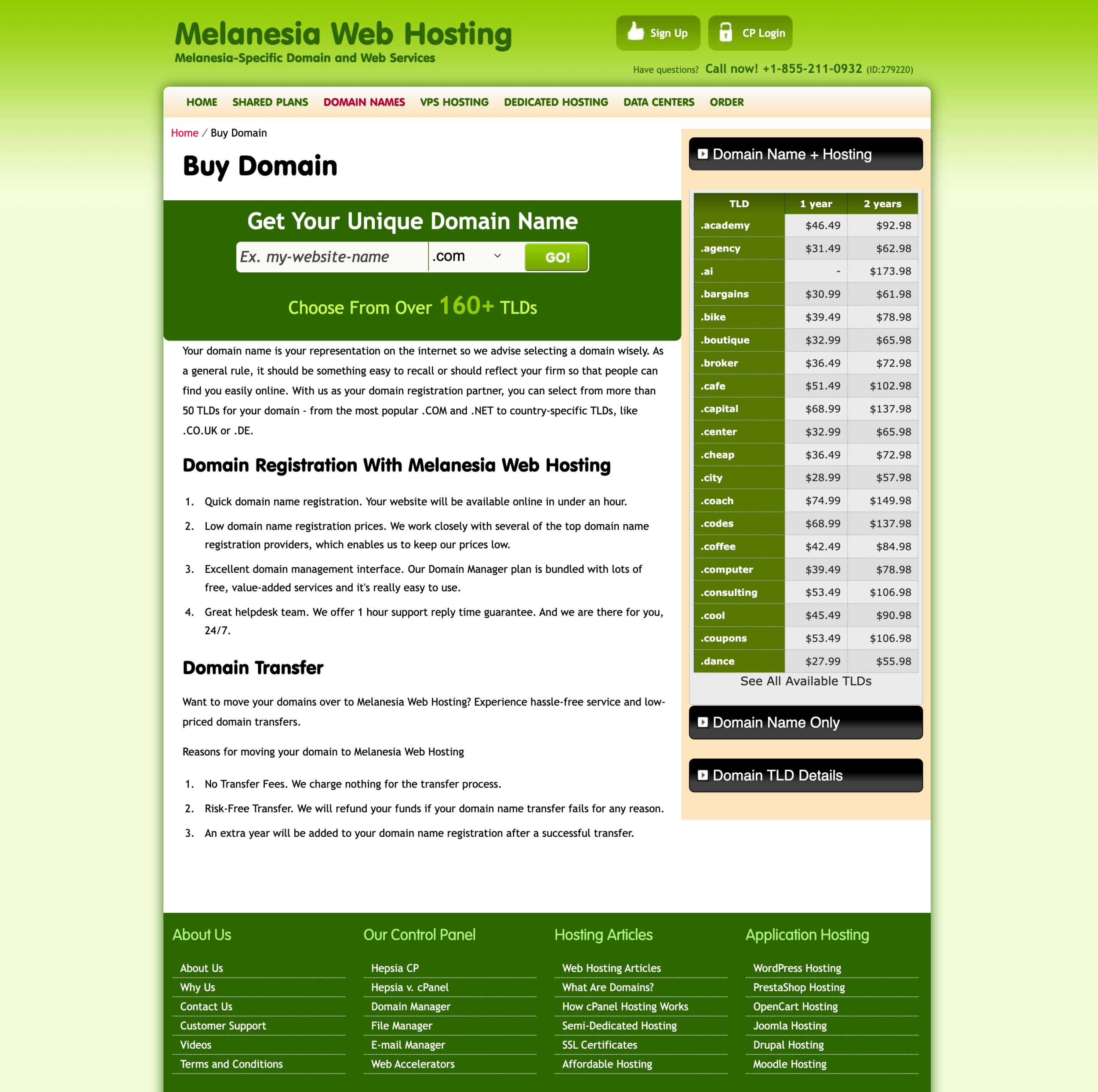 Melanesia Web Hosting